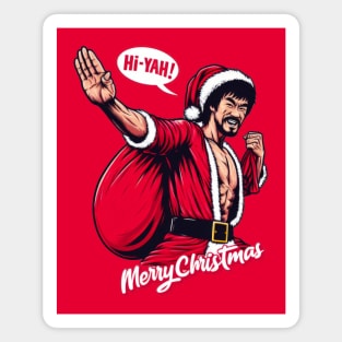 Kung Fu Santa Magnet